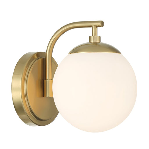 Crystorama Maverick 1 Light Bathroom Vanity, Gold/Frosted