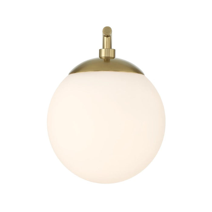 Crystorama Maverick 1 Light Bathroom Vanity, Gold/Frosted