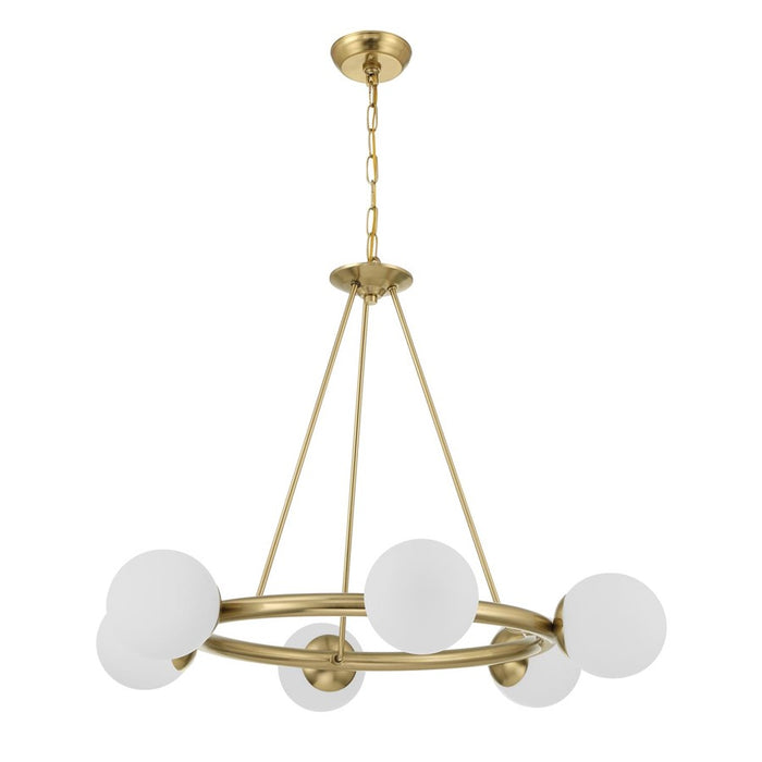 Crystorama Maverick 6 Light Chandelier, Gold/Frosted