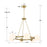 Crystorama Maverick 6 Light Chandelier, Gold/Frosted