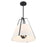 Crystorama Everly 4 Light 20" Pendant, Black/White