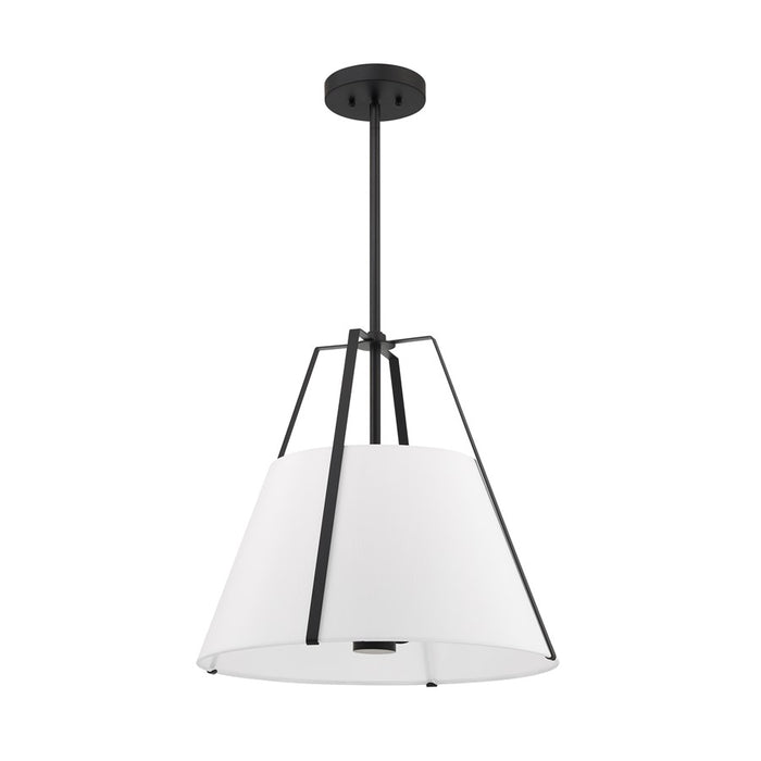 Crystorama Everly 4 Light 20" Pendant, Black/White
