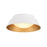 Crystorama Donoven 2 Light Flush/Semi Flush, White/Gold - ED0552202WHGD