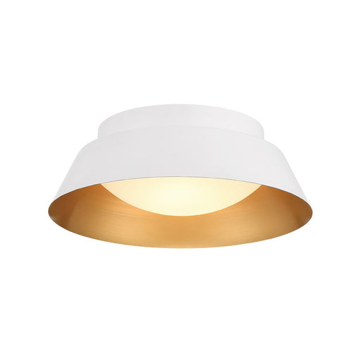 Crystorama Donoven 2 Light Flush/Semi Flush, White/Gold