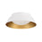 Crystorama Donoven 2 Light Flush/Semi Flush, White/Gold