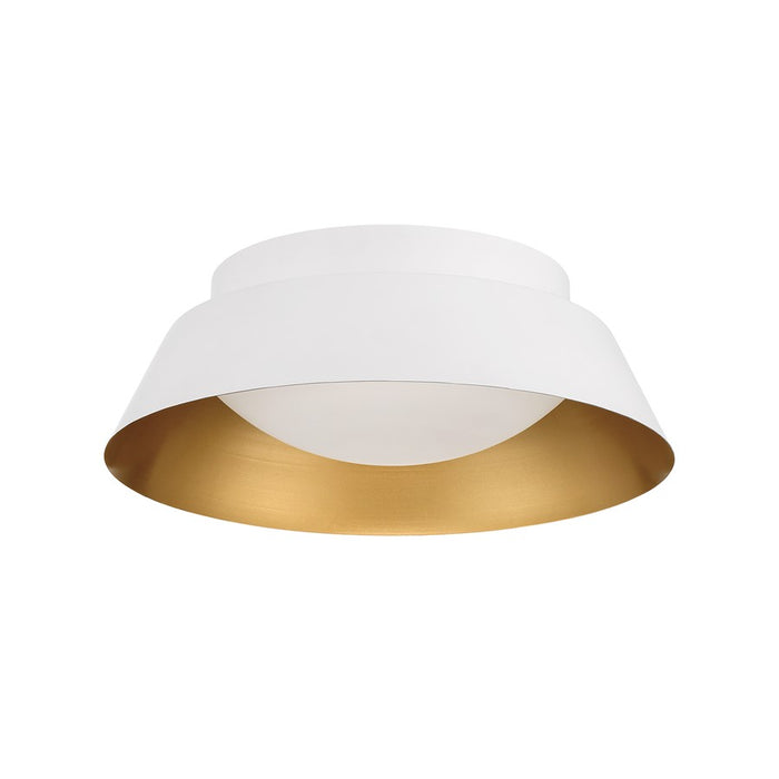 Crystorama Donoven 2 Light Flush/Semi Flush, White/Gold