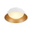 Crystorama Donoven 2 Light Flush/Semi Flush, White/Gold