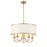 Crystorama Adalynn 5 Light Chandelier, Gold/White/Clear - ED0662205VG