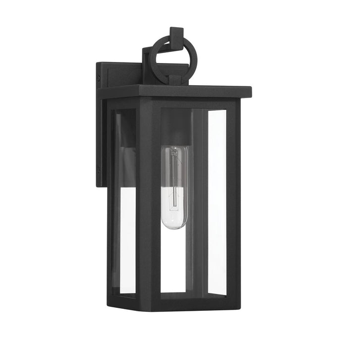 Crystorama Boadie 1 Light 13" Outdoor Sconce, Black