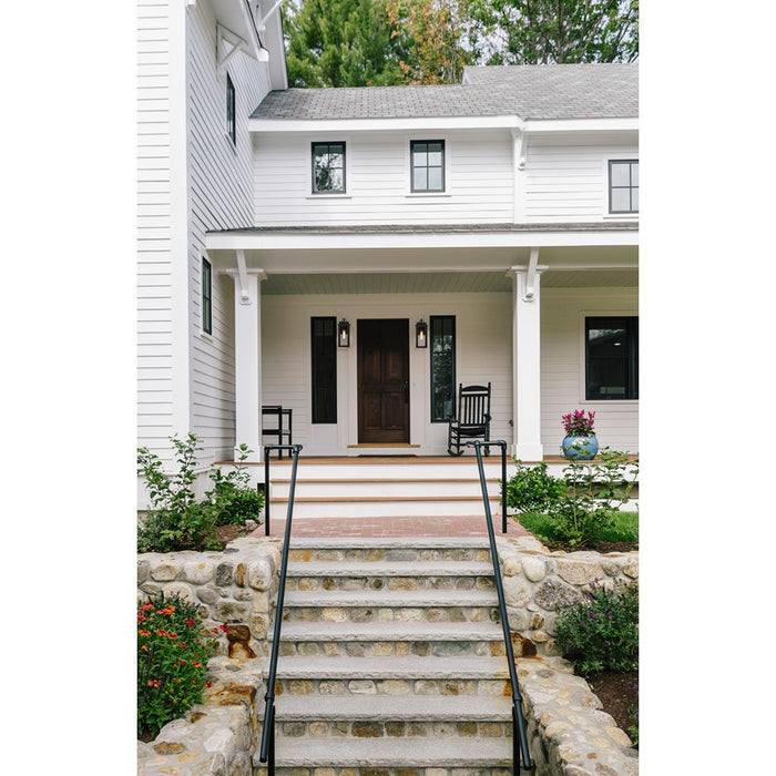 Crystorama Boadie 1 Light 13" Outdoor Sconce, Black