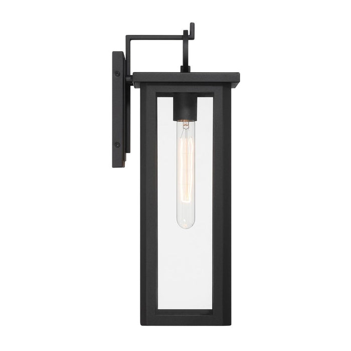 Crystorama Boadie 1 Light 19" Outdoor Sconce, Black