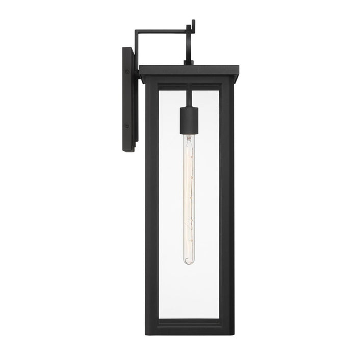 Crystorama Boadie 1 Light 25" Outdoor Sconce, Black