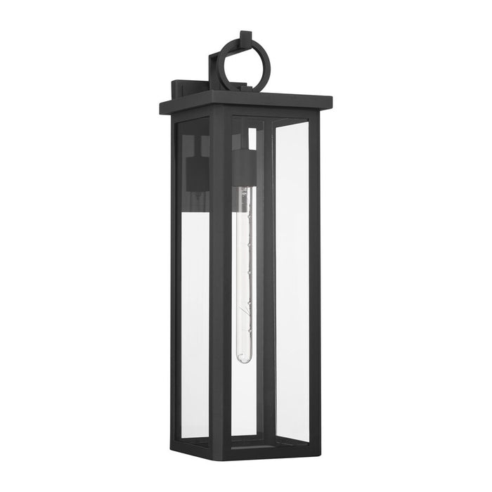 Crystorama Boadie 1 Light 25" Outdoor Sconce, Black