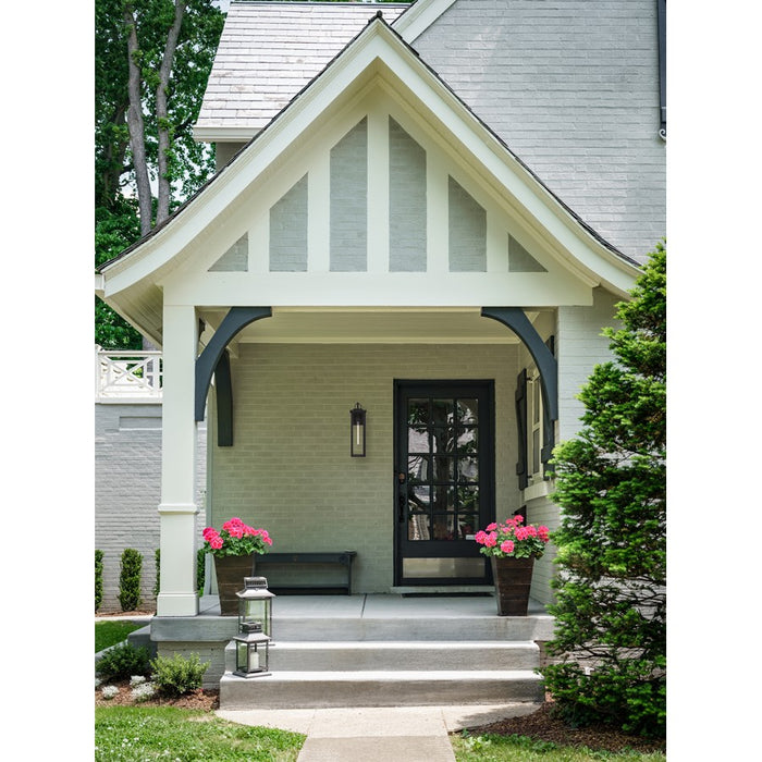 Crystorama Boadie 1 Light 25" Outdoor Sconce, Black