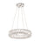 Crystorama Kinsley 1 Light Chandelier, Silver/Chrome/Clear - ED3541801CH