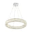 Crystorama Kinsley 1 Light Pendant, Silver/Chrome/Clear