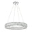 Crystorama Kinsley 1 Light Pendant, Silver/Chrome/Clear