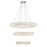 Crystorama Kinsley 1 Light 32" Chandelier, Silver/Chrome/Clear