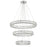 Crystorama Kinsley 1 Light 32" Chandelier, Silver/Chrome/Clear