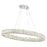 Crystorama Kinsley 1 Light 39" Chandelier, Silver/Chrome/Clear