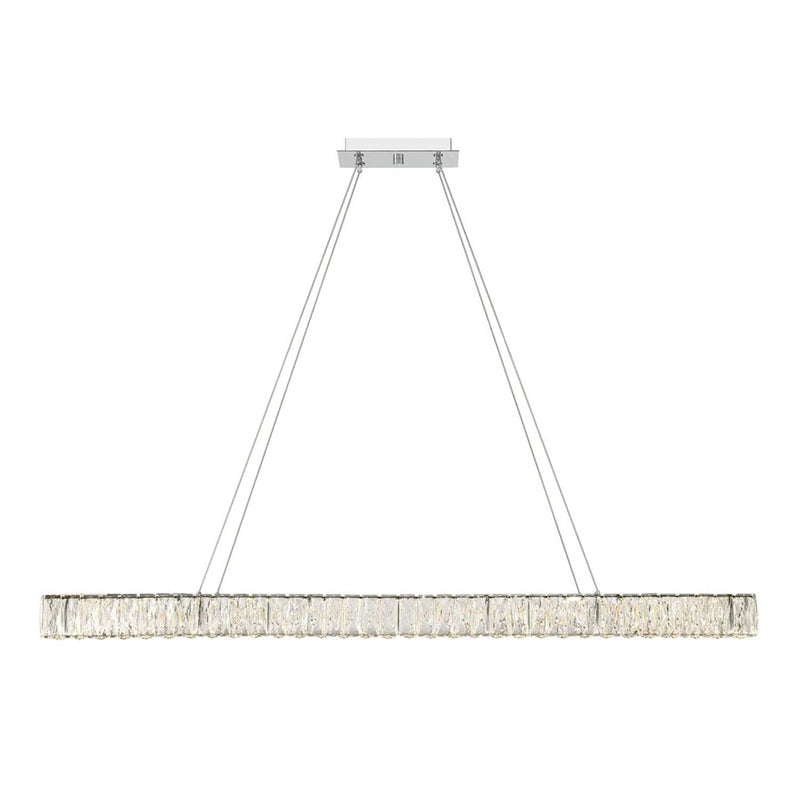 Crystorama Kinsley 1 Light Chandelier, Chrome/Clear