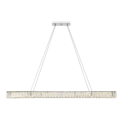 Crystorama Kinsley 1 Light Chandelier, Chrome/Clear