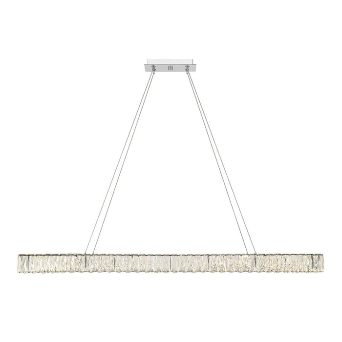 Crystorama Kinsley 1 Light Chandelier, Chrome/Clear