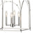 Crystorama Kai 4 Light 14" Pendant, Polished Chrome