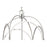 Crystorama Kai 4 Light 14" Pendant, Polished Chrome