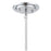 Crystorama Kai 1 Light 12" Pendant, Polished Chrome/Clear