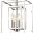 Crystorama Kai 4 Light 16" Pendant, Silver/Chrome