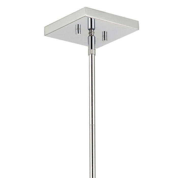 Crystorama Kai 4 Light 10" Pendant, Silver/Chrome