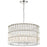 Crystorama Elliot 6 Light Chandelier, Polished Nickel