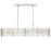 Crystorama Elliot 6 Light Linear Chandelier, Polished Nickel