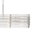 Crystorama Elliot 6 Light Linear Chandelier, Polished Nickel