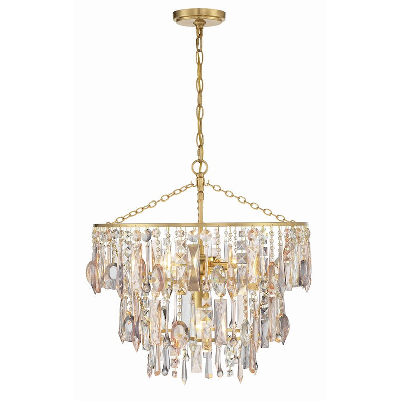 Crystorama Elsa Pendant, Antique Gold