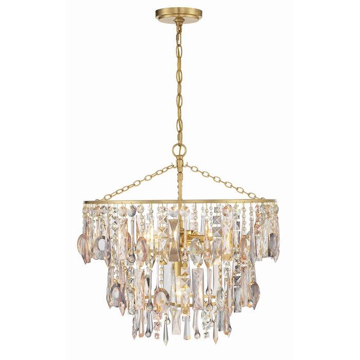 Crystorama Elsa Pendant, Antique Gold