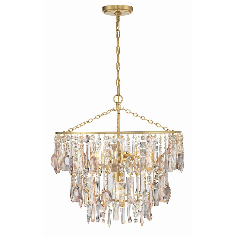 Crystorama Elsa Pendant, Antique Gold