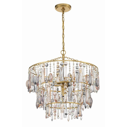 Crystorama Elsa Pendant, Antique Gold