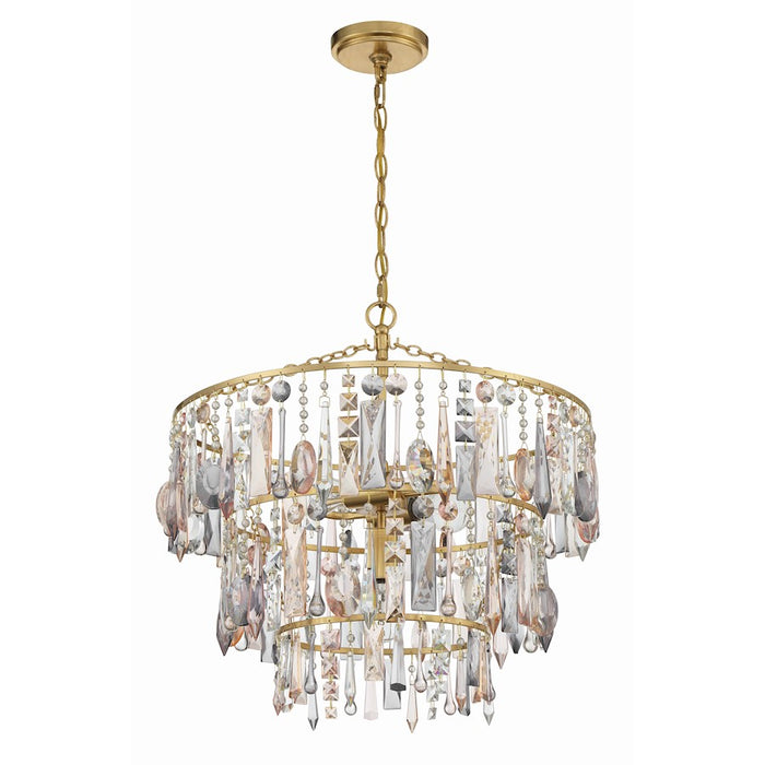Crystorama Elsa Pendant, Antique Gold