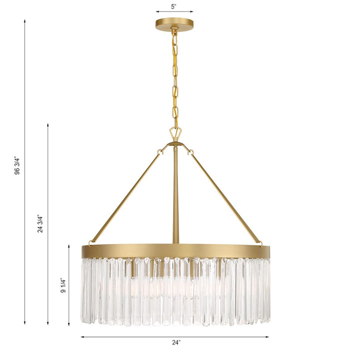 Crystorama Emory 8 Light Chandelier
