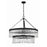 Crystorama Emory 9 Light Chandelier, Black Forged/Clear Glass