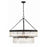 Crystorama Emory 9 Light Chandelier, Black Forged/Clear Glass