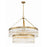Crystorama Emory 9 Light Chandelier, Modern Gold/Clear Glass