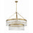 Crystorama Emory 9 Light Chandelier, Modern Gold/Clear Glass