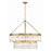Crystorama Emory 9 Light Chandelier, Modern Gold/Clear Glass