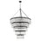 Crystorama Emory 30 Light Chandelier, Black Forged