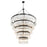 Crystorama Emory 30 Light Chandelier, Black Forged