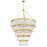 Crystorama Emory 30 Light Chandelier, Modern Gold - EMO-5430-MG