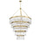 Crystorama Emory 30 Light Chandelier, Modern Gold